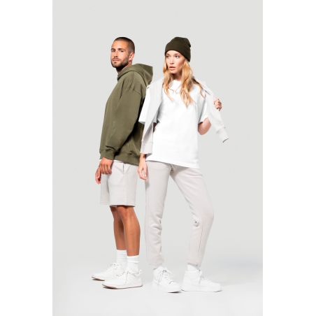 Sweatshirt à capuche molleton oversize unisexe