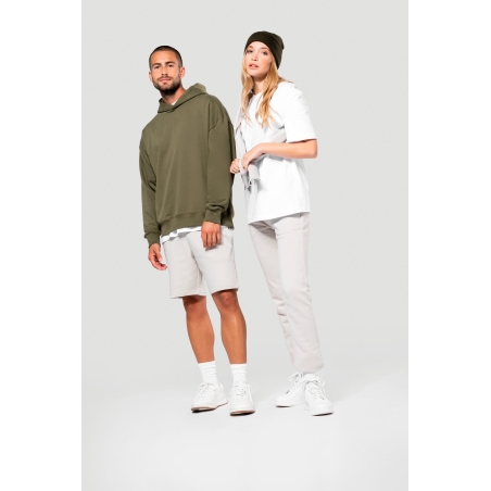 Sweatshirt à capuche molleton oversize unisexe