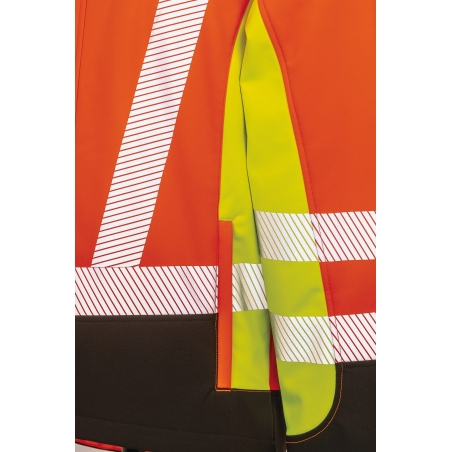 Veste softshell de sécurité recyclé 3 couches