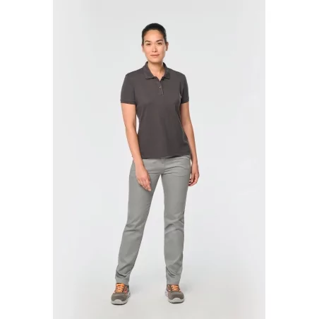 Polo manches courtes femme