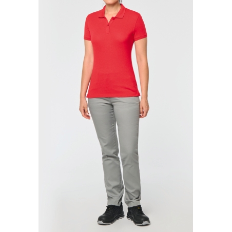 Polo manches courtes femme
