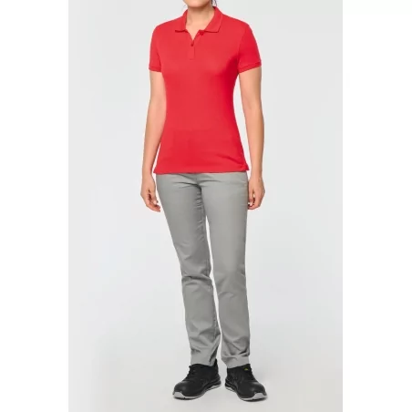 Polo manches courtes femme