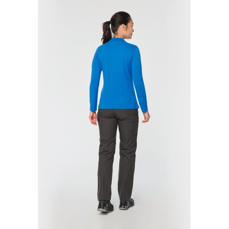 Polo manches longues femme