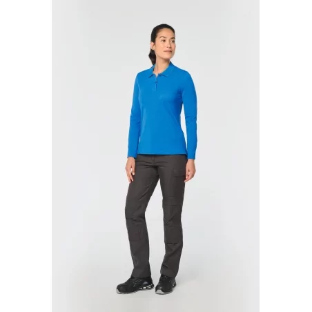 Polo manches longues femme