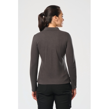 Polo manches longues femme