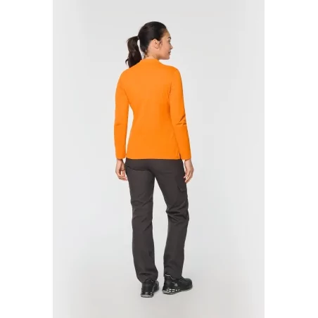 Polo manches longues femme