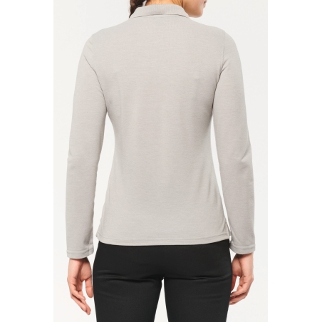 Polo manches longues femme