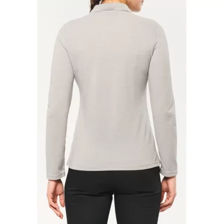 Polo manches longues femme