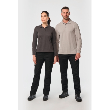 Polo manches longues femme