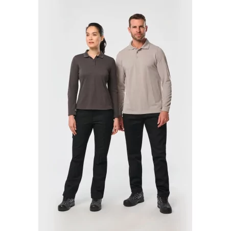 Polo manches longues femme