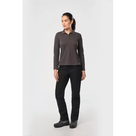 Polo manches longues femme