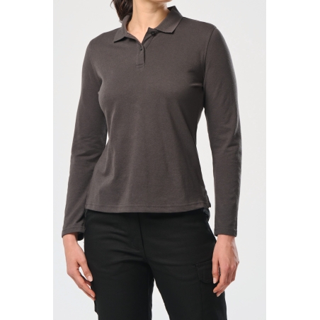 Polo manches longues femme