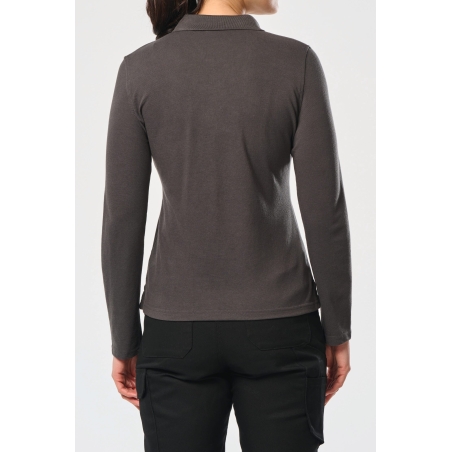 Polo manches longues femme