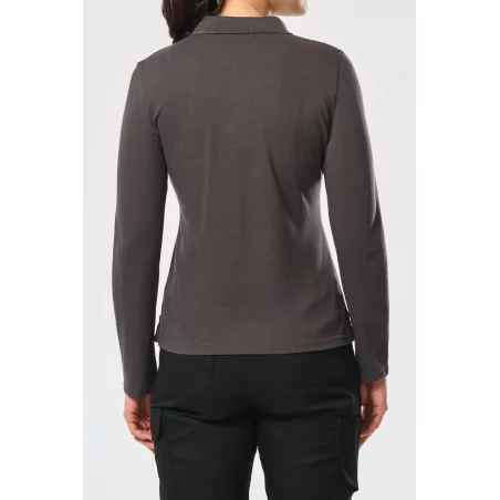 Polo manches longues femme