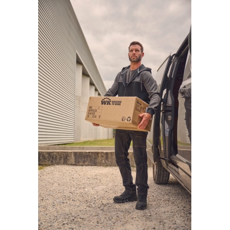 Veste molleton bicolore zippée à capuche écoresponsable unisexe