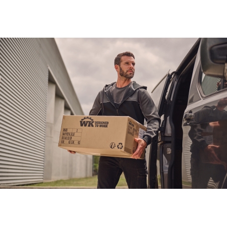 Veste molleton bicolore zippée à capuche écoresponsable unisexe