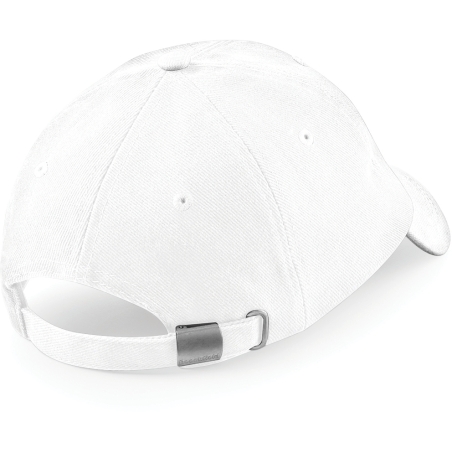 Casquette homme profil bas en coton brossé - 6 panneaux