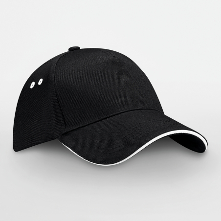 Casquette homme Ultimate à 5 panneaux sandwich contrasté