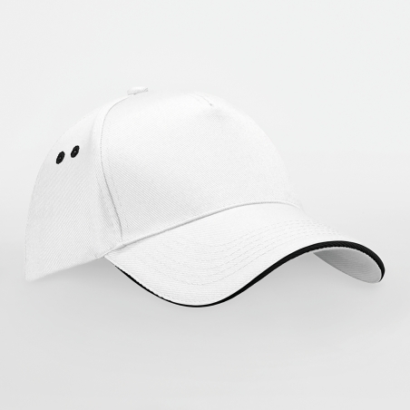 Casquette homme Ultimate à 5 panneaux sandwich contrasté