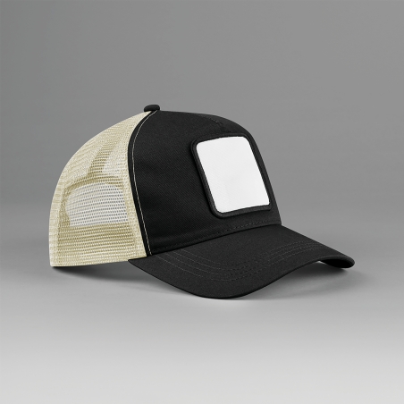 Casquette trucker 5 panneaux avec patch carré