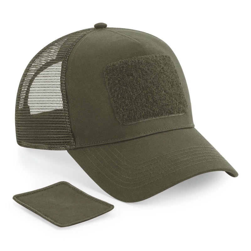 Casquette Filet Réglable à l'Arrière avec Patch Amovible