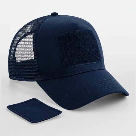 Casquette Filet Réglable à l'Arrière avec Patch Amovible