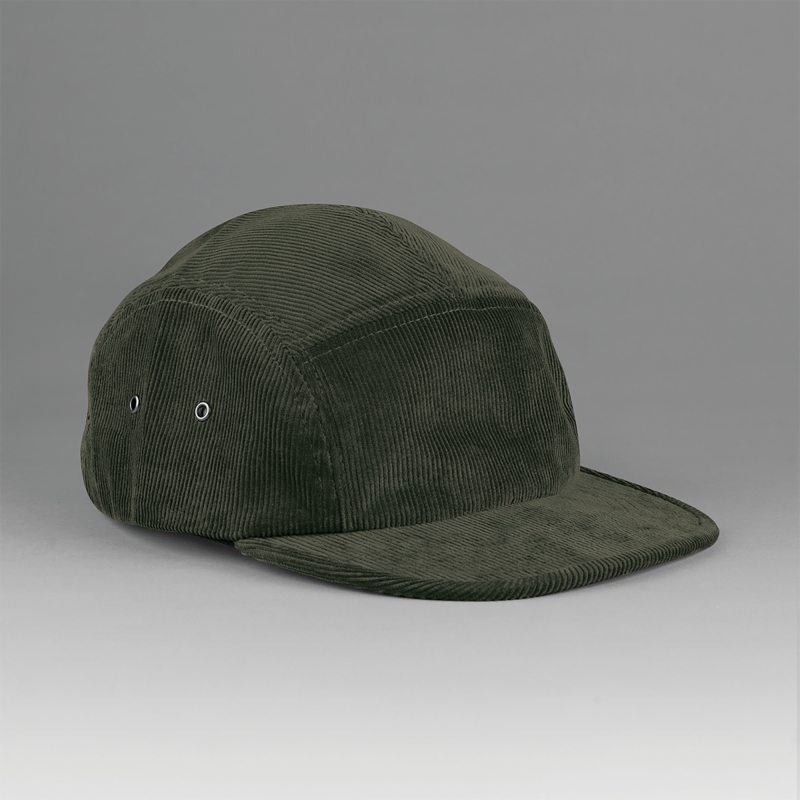 Casquette campeur 5 panneaux en velours