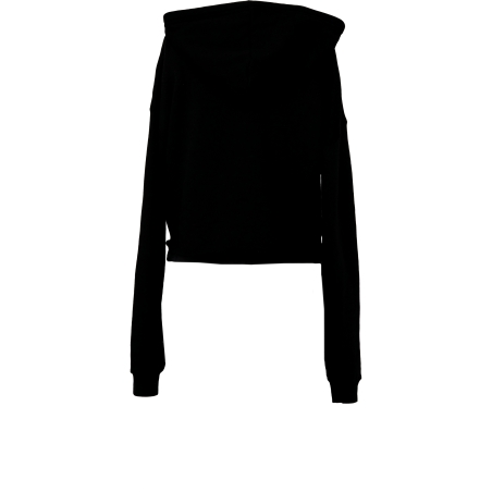 Sweat-shirt crop à capuche femme