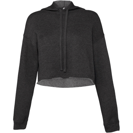 Sweat-shirt crop à capuche femme