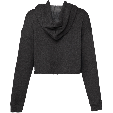 Sweat-shirt crop à capuche femme
