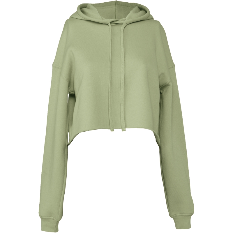 Sweat-shirt crop à capuche femme