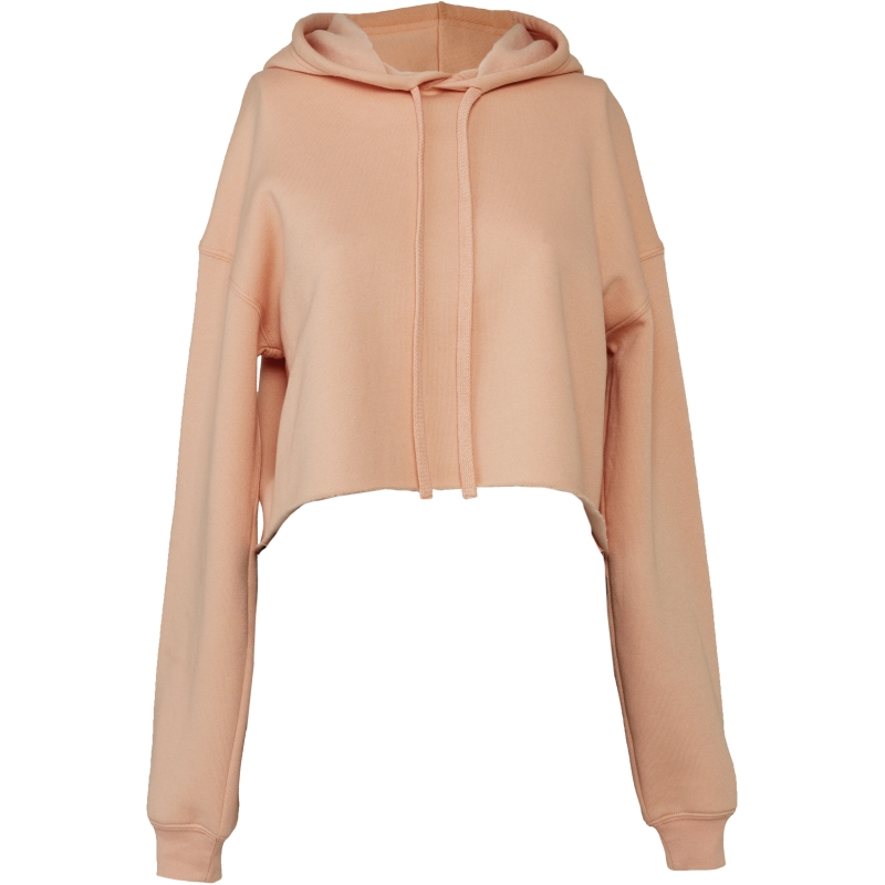 Sweat-shirt crop à capuche femme