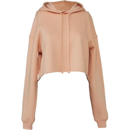 Sweat-shirt crop à capuche femme