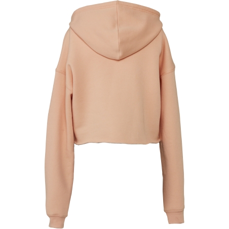 Sweat-shirt crop à capuche femme