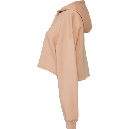 Sweat-shirt crop à capuche femme