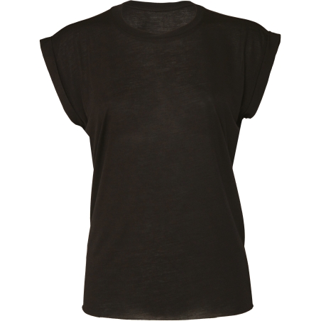 T-shirt Flowy à manches roulottées