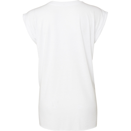 T-shirt Flowy à manches roulottées