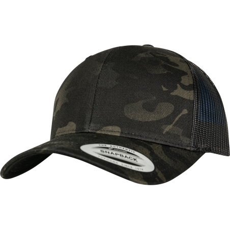 Casquette retro trucker multicam