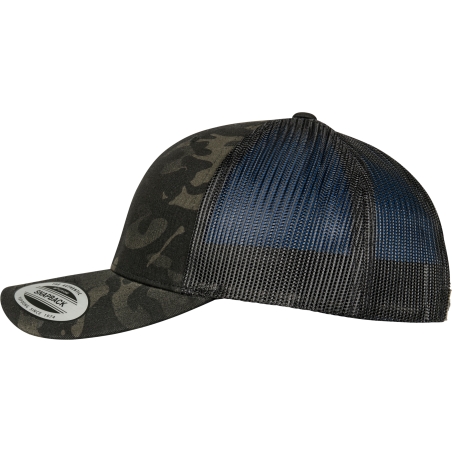 Casquette retro trucker multicam