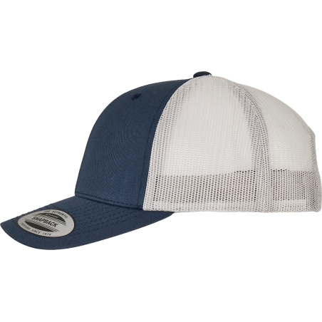 Casquette retro trucker bicolore