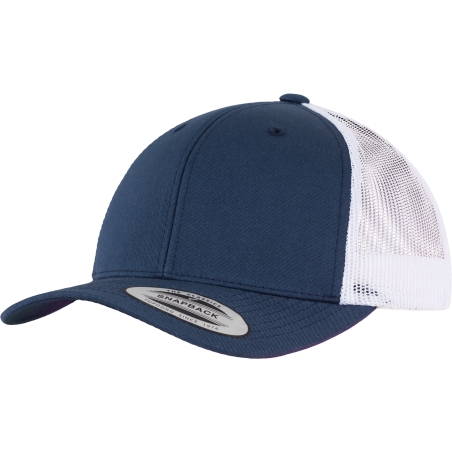 Casquette retro trucker bicolore