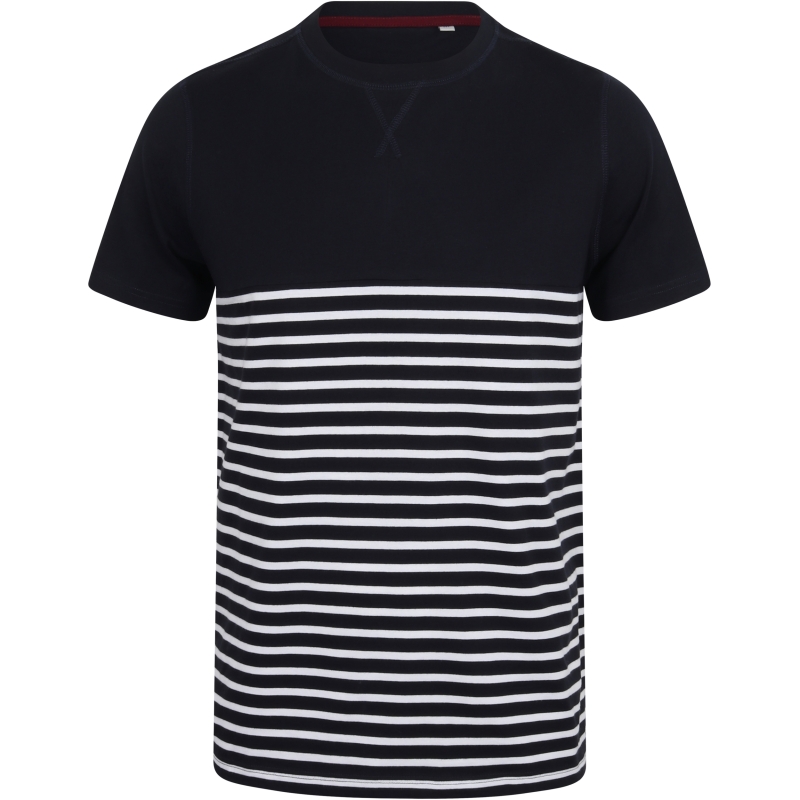 T-shirt breton à manches courtes