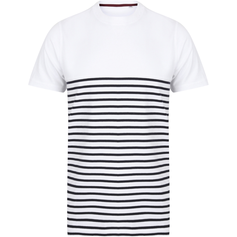 T-shirt breton à manches courtes