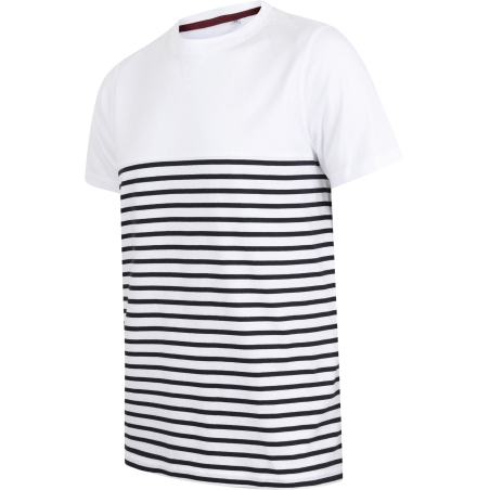 T-shirt breton à manches courtes