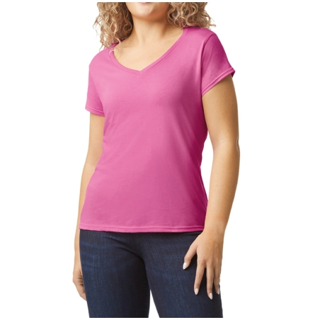T-shirt femme col v Softstyle