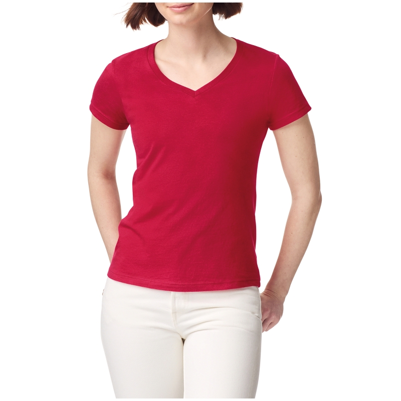 T-shirt femme col v Softstyle