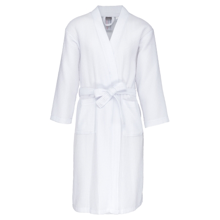 Peignoir kimono nid d'abeille