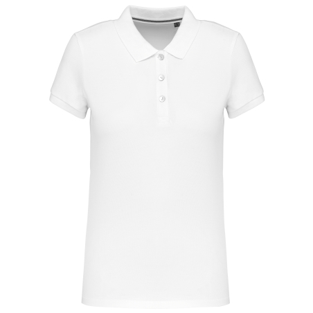 Polo Supima® manches courtes femme