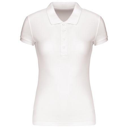 Polo piqué Bio manches courtes femme