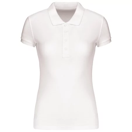 Polo piqué Bio manches courtes femme